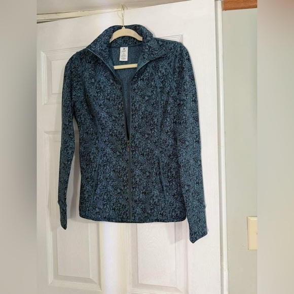 Jackets & Blazers - Elegant Blue Patterned Utility Jacket